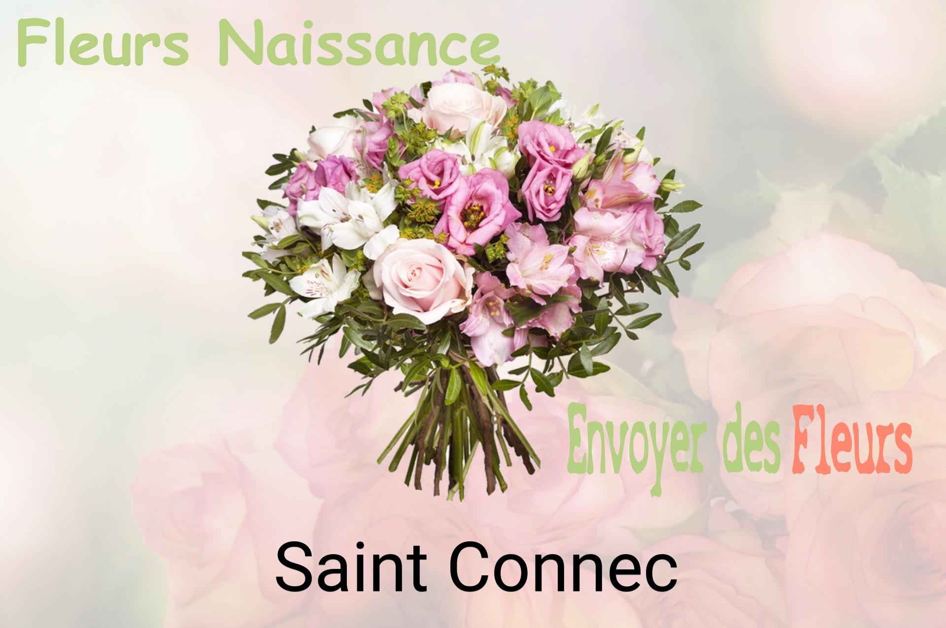Bouquet de fleurs de naissance livré à Saint-Connec